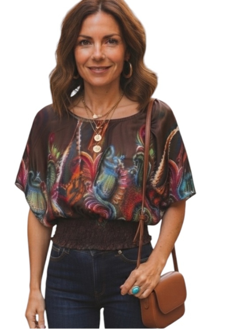 Pronto poncho top size L in excellent condition
